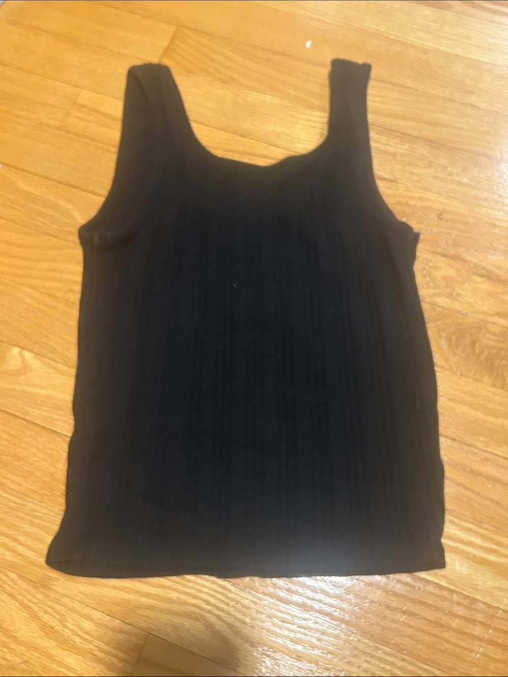 Mudd Black Ribbed Button-Front Tank - Picture 3 of 3